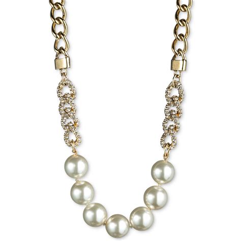 givenchy glass pearl necklace|Givenchy swarovski necklace.